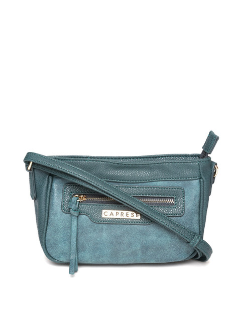 

Caprese Green Solid Sling Bag