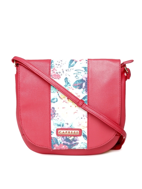 

Caprese Red Solid Sling Bag