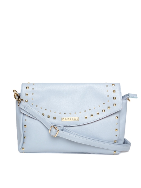 

Caprese Blue Studded Sling Bag