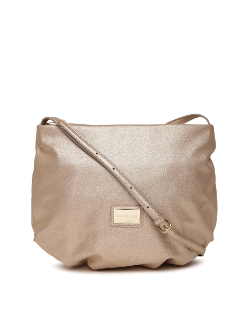 

Caprese Gold-Toned Shimmer Sling Bag