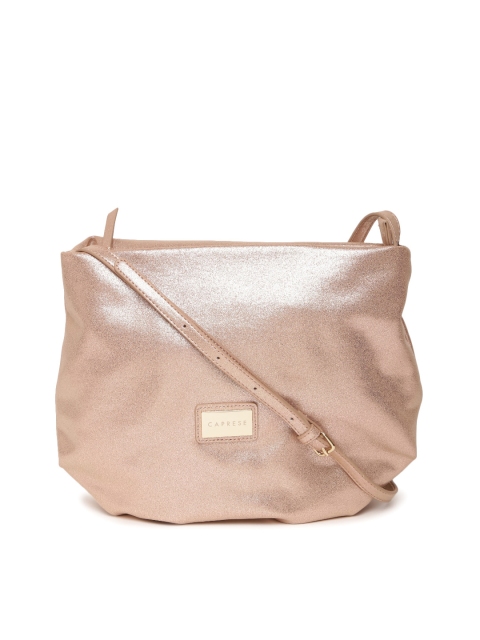 

Caprese Rose Gold-Toned Shimmer Sling Bag