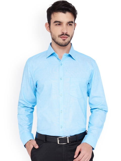 

IVOC Men Blue Solid Slim Fit Formal Shirt