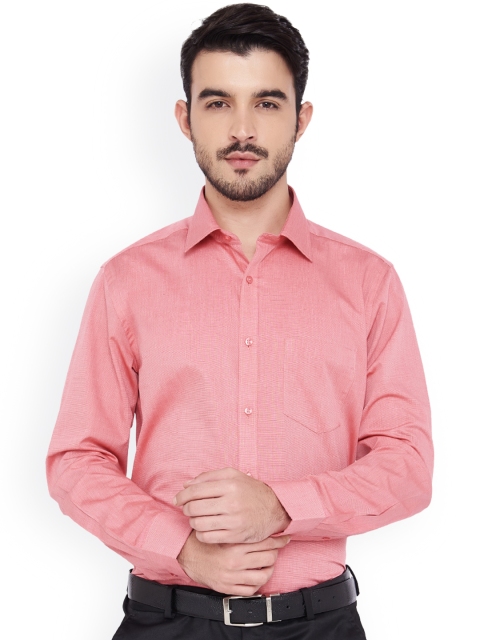 

IVOC Men Pink Regular Fit Solid Formal Shirt