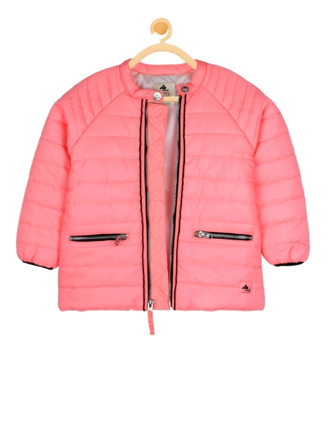 

Cherry Crumble Kids Pink Solid Jacket