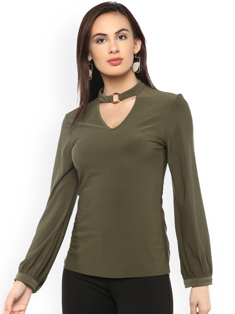 

Kazo Women Green Solid Top