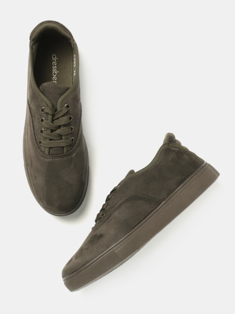 

DressBerry Women Olive Green Sneakers