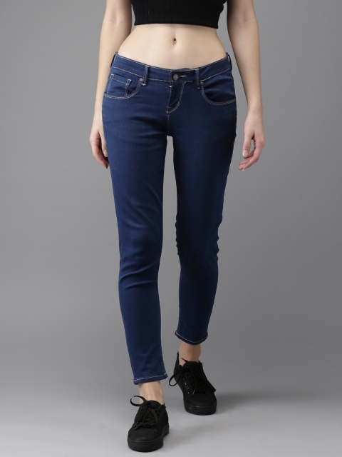 

Moda Rapido Women Blue Skinny Fit Mid-Rise Clean Look Stretchable Jeans