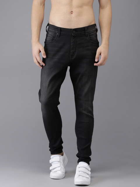 

Moda Rapido Men Black Slim Tapered Fit Mid-Rise Clean Look Stretchable Jeans