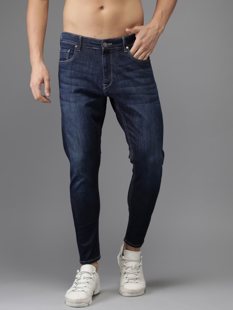 

Moda Rapido Men Blue Slim Fit Cropped Low-Rise Clean Look Stretchable Jeans