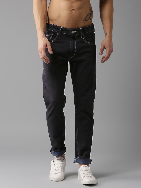 

Moda Rapido Men Navy Blue Slim Fit Mid-Rise Clean Look Stretchable Jeans