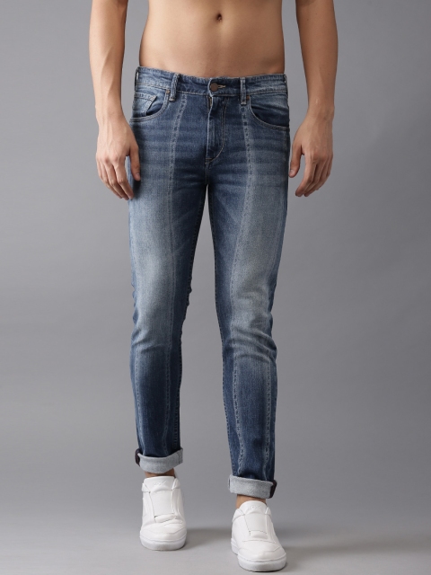 

HERE&NOW Men Blue Slim Fit Mid-Rise Clean Look Stretchable Jeans