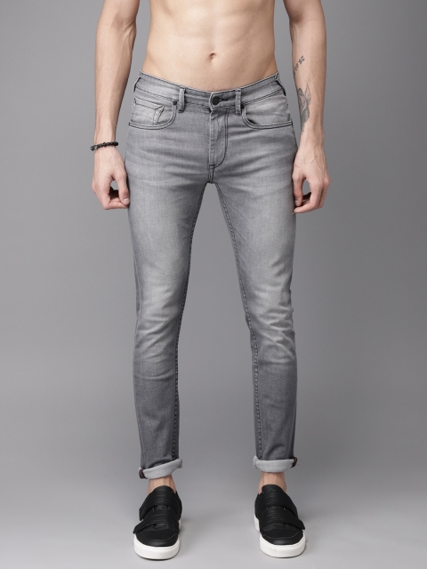 

Moda Rapido Men Grey Skinny Fit Mid-Rise Clean Look Stretchable Jeans