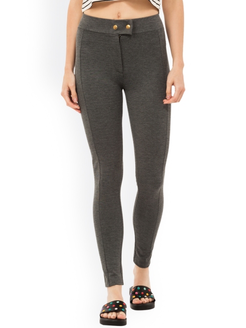 

Chumbak Grey Skinny Fit Jeggings