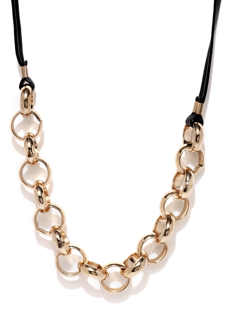 

Accessorize Gold-Toned & Black Statement Necklace