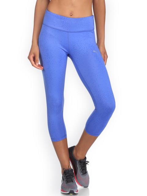 

Puma Women Blue Printed Tights