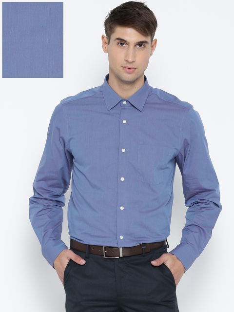 

Blackberrys Men Blue Slim Fit Solid Formal Shirt