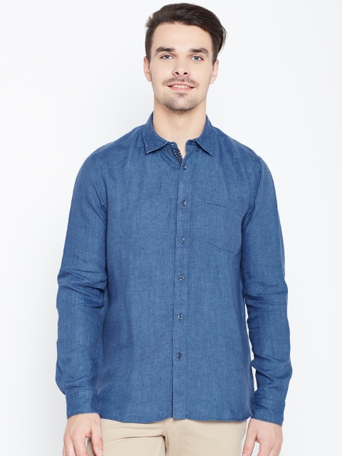 

Blackberrys Men Blue Slim Fit Solid Casual Shirt