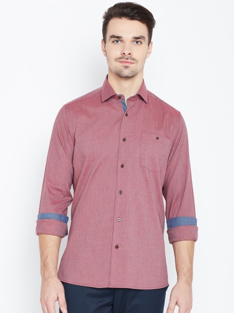 

Blackberrys Men Mauve Regular Fit Solid Casual Shirt