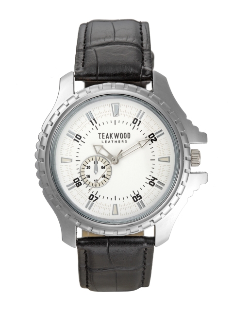 

Teakwood Leathers Men White Analogue Watch WTH_A_56