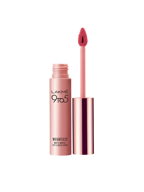 

Lakme 9 to 5 Weightless Matte Mousse Lip & Cheek Color - Candy Floss, Pink