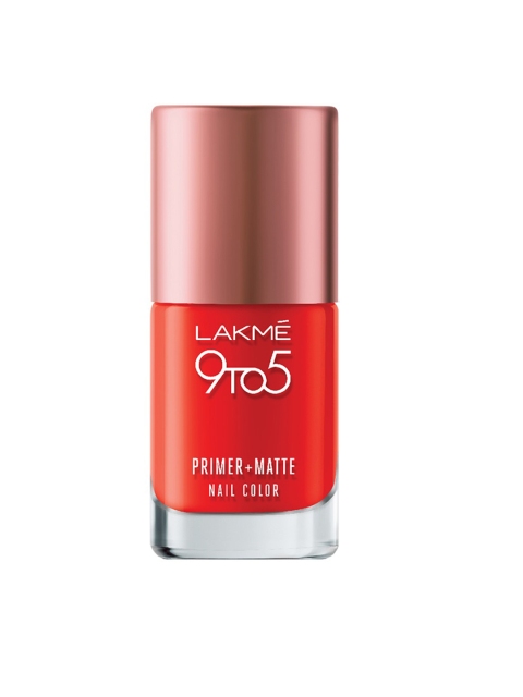 

Lakme 9 to 5 Primer + Matte Crimson Nail Colour, Red