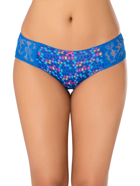 

PrettySecrets Women Blue Printed Briefs P0001