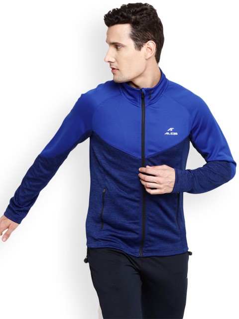 

Alcis Men Blue Solid RUNNING TWIN Jacket