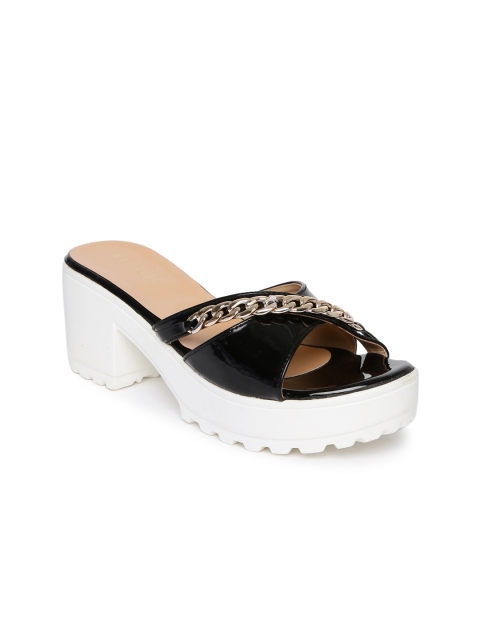 

Wet Blue Women Black Solid Sandals