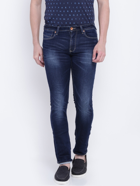 

United Colors of Benetton Men Navy Blue Mid-Rise Clean Look Stretchable Jeans
