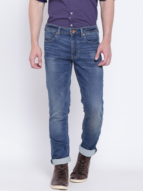 

United Colors of Benetton Men Blue Skinny Fit Mid-Rise Clean Look Stretchable Jeans