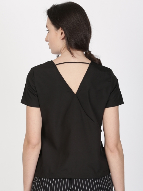 

ether Women Black Solid Top