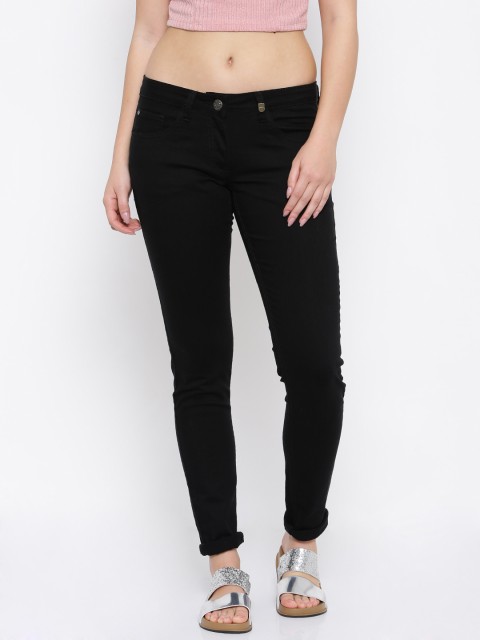 

Park Avenue Woman Black Power Skinny Fit Low-Rise Clean Look Stretchable Jeans