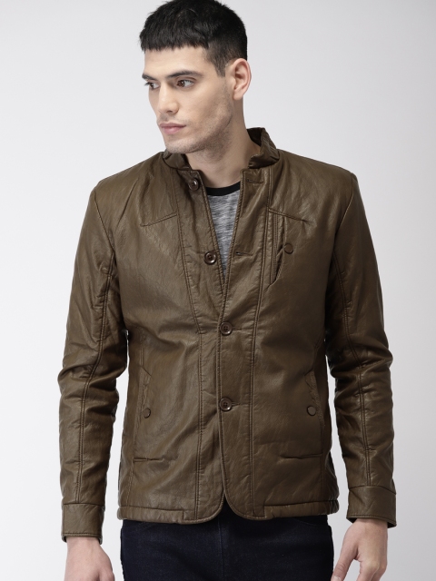 

Fort Collins Men Coffee Brown Solid Tailored Jacket