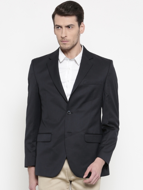 

Park Avenue Blue Slim Fit Solid Formal Blazer