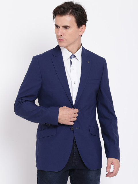 

Raymond Blue Solid Slim Fit Formal Blazer
