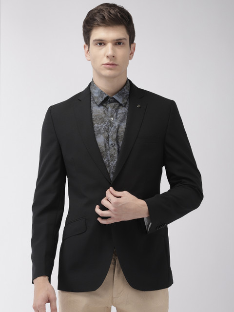 

Raymond Black Solid Slim Fit Single-Breasted Smart Casual Blazer