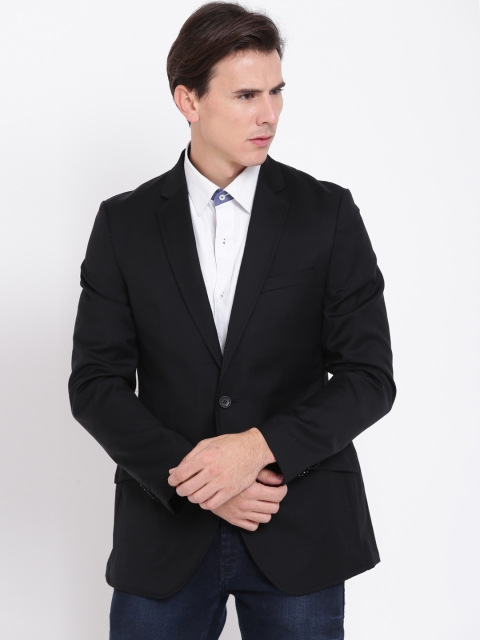 

Raymond Black Single-Breasted Woollen Slim Fit Smart Casual Blazer