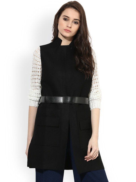 

Kazo Women Black Solid Tailored Jacket