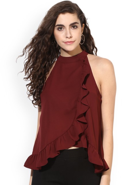 

Kazo Women Red Solid Top
