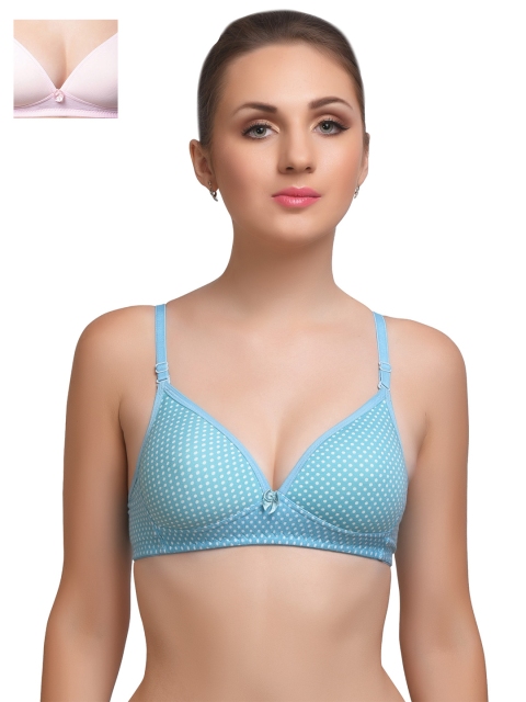 

Lady Lyka Pack of 2 T-shirt Bras BREEZ-PNK-ATTRACTIONS-SKY, Blue