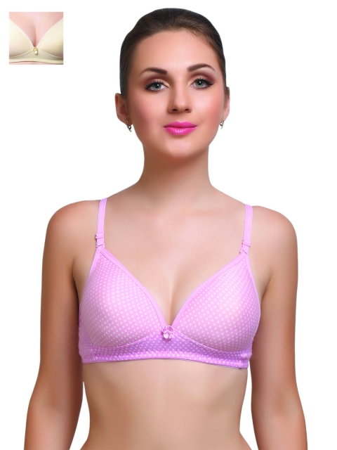 

Lady Lyka Pack of 2 Everyday Bras BREEZ-SKN-ATTRACTIONS, Pink