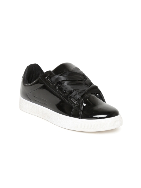 

Catwalk Women Black Glossy Sneakers