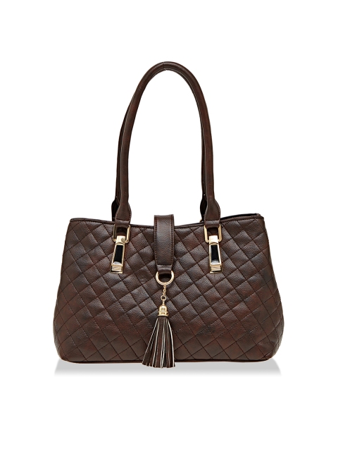 

ESBEDA Brown Textured Shoulder Bag