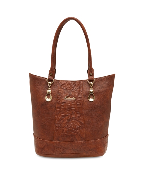 

ESBEDA Brown Textured Shoulder Bag