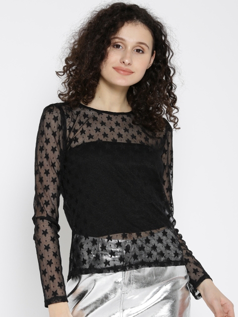 

ONLY Women Black Lace Top