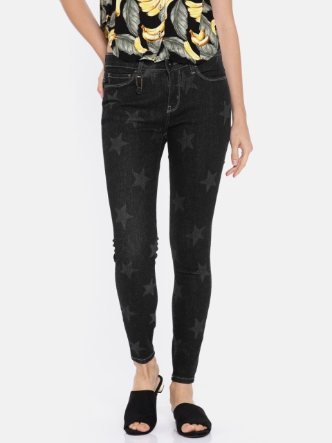 

ONLY Women Black Regular Fit Mid-Rise Clean Look Stretchable Jeans