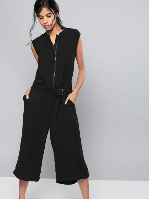 

NUSH Women Black Jumpsuit