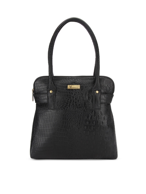

Vivinkaa Black Textured Shoulder Bag