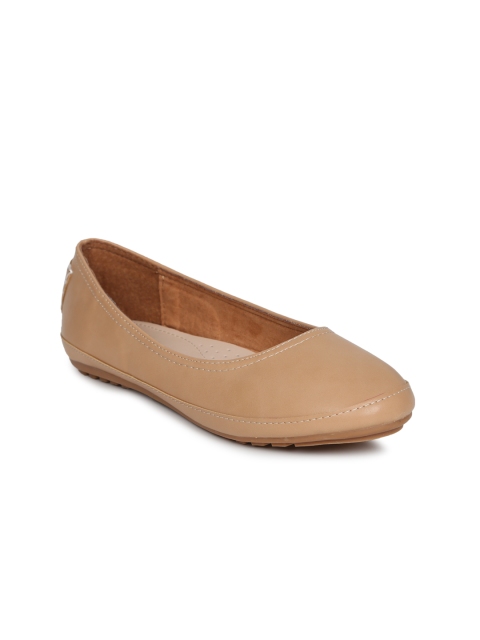 

Lavie Women Beige Solid Ballerinas