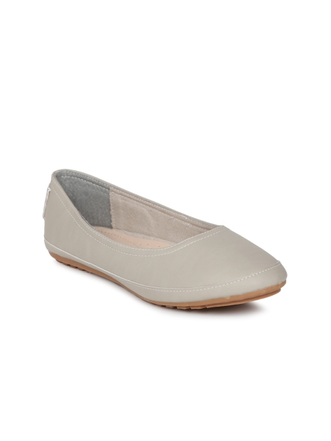 

Lavie Women Grey Solid Ballerinas